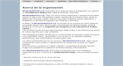 Desktop Screenshot of megadiagnostico.com.ar